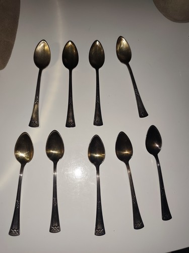 Antikes silber teelöffel - teelöffel, set