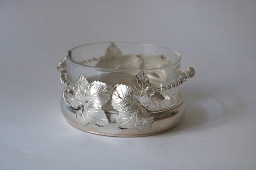 Schale glaseinsatz silber 925 - schale,