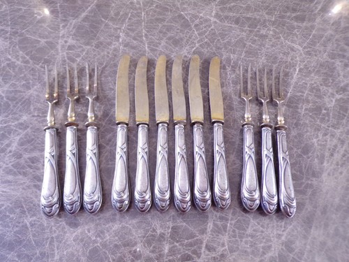 Jugendstil obstbesteck tlg - 12,