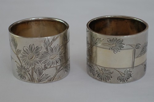 Serviettenringe 800er silber - 800er,
