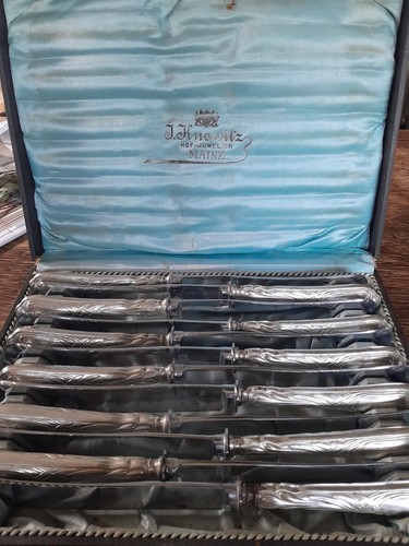 800er silber messer 12er - silber,