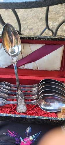 Antik silber besteck set - set, 800er