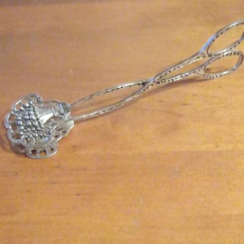 800er silber zuckerzange mit - silber,