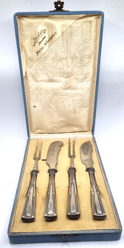 Antik art deco fleisch besteck - art,