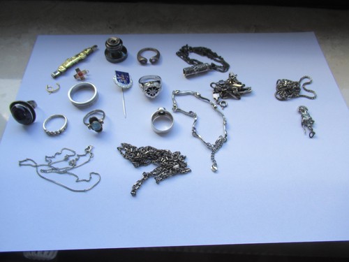 Konvolut silberschmuck 101 - silberschmuck,