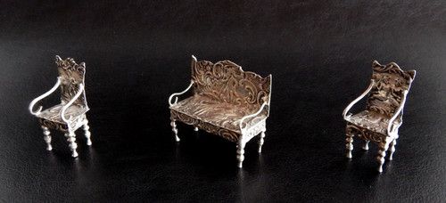 Miniatur sitzmöbelset - sitzmöbelset, im